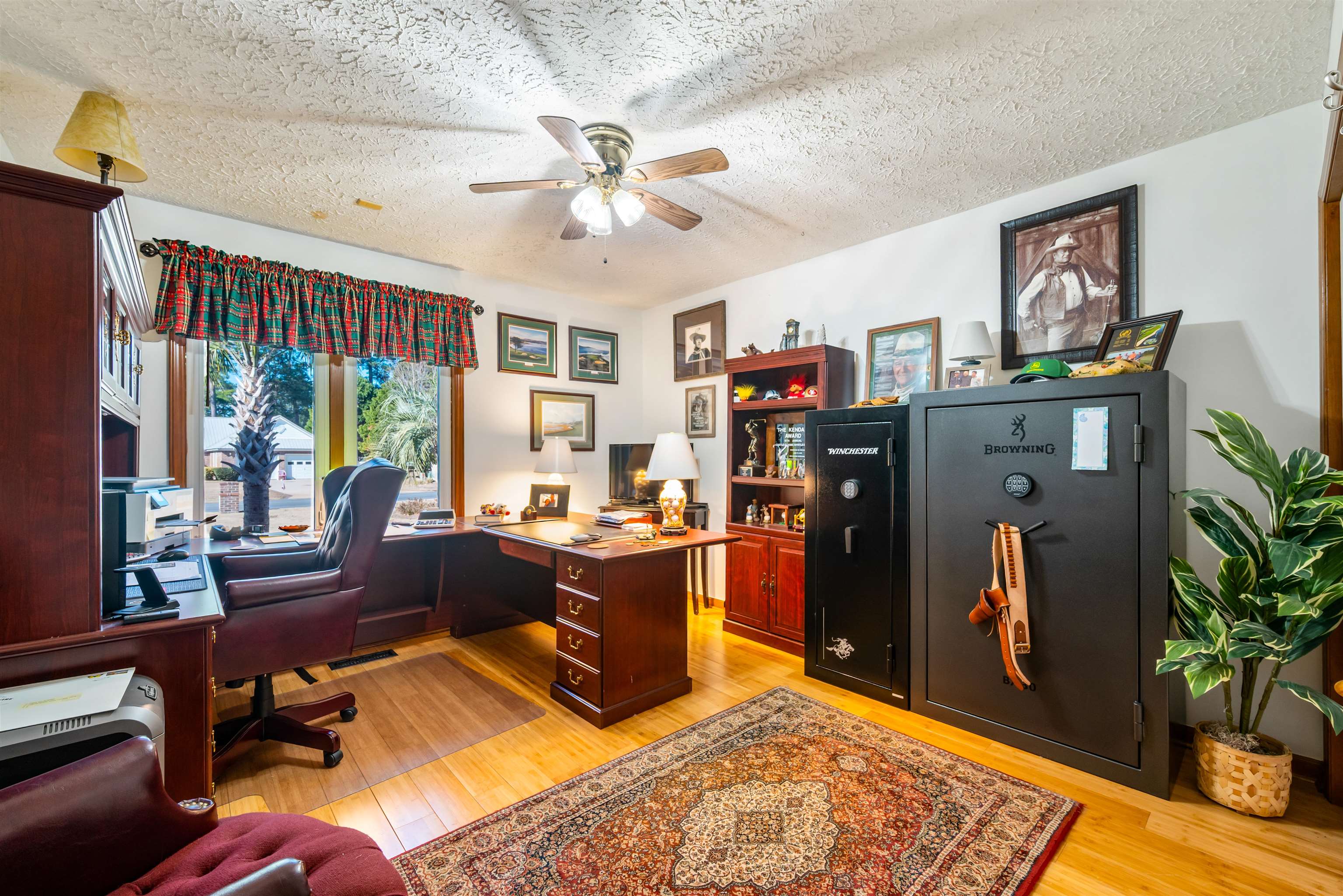 4746 National Drive Myrtle Beach, SC 29579 - Photo 26 of 40 Office space featuring light wood finished floors, a textured ceiling, and ceiling fan