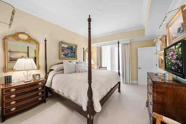 a view of a building from a balcony