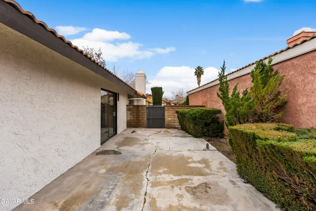 a view of a house with a patio