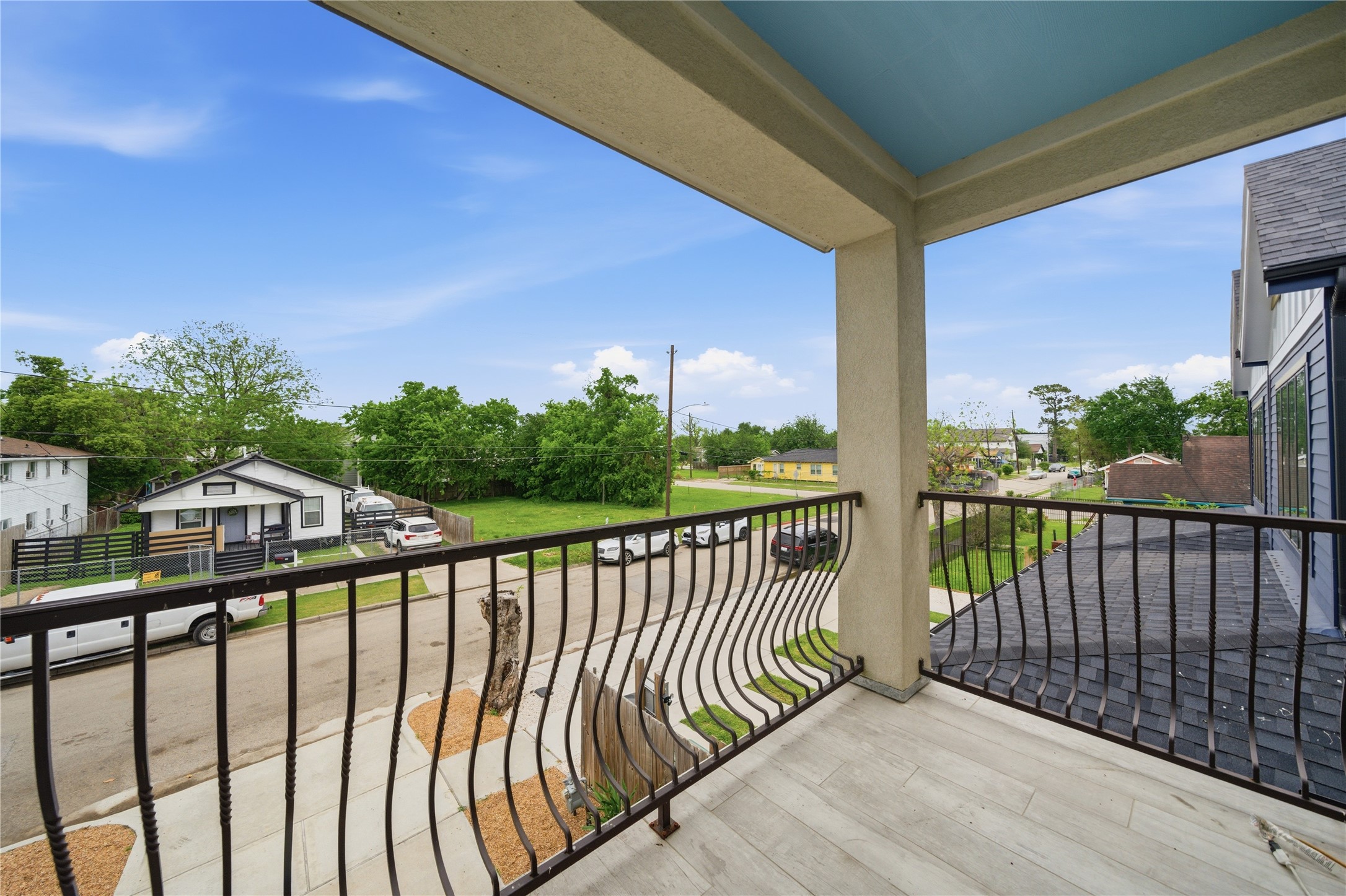 4412 New Orleans Street, Unit B Houston, TX 77020 - Photo 25 of 42 This balcony is the highlight of the primary bedroom, a great place to unwind.