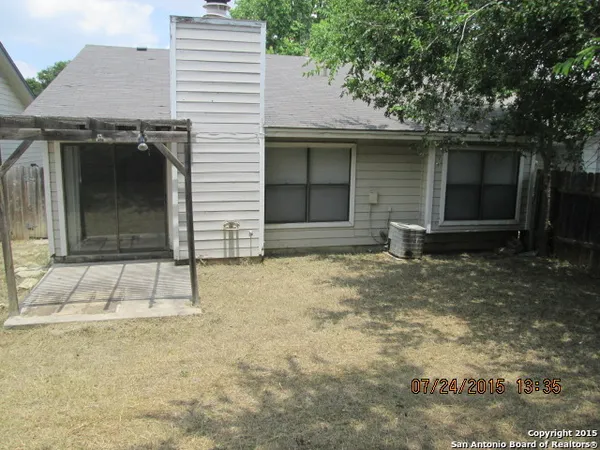 a backyard of a house