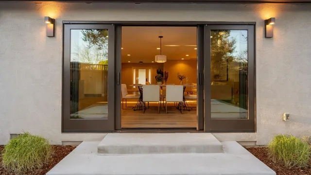 a view of a indoor garage