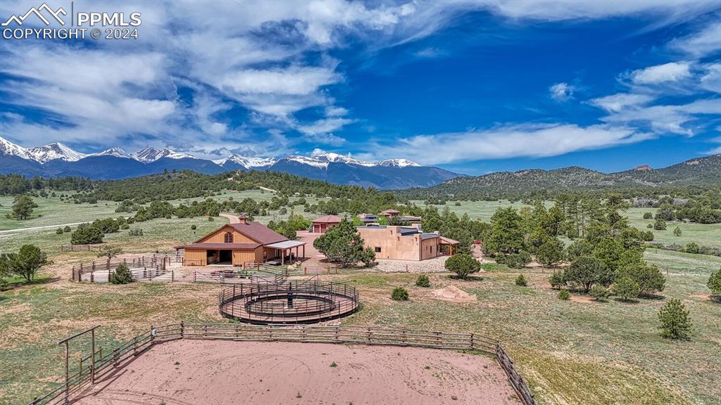 1328 Round Up Road Westcliffe, CO 81252 - Photo 4 of 50 a view of a terrace with a yard