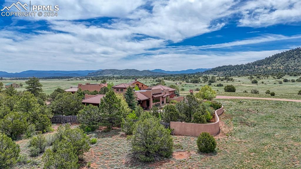 1328 Round Up Road Westcliffe, CO 81252 - Photo 49 of 50 an aerial view of residential building with outdoor space and trees