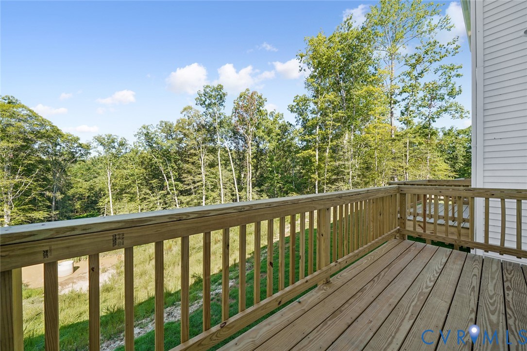 344 Mt Mccauley Way Aylett, VA 23009 - Photo 23 of 33 a view of balcony with wooden floor