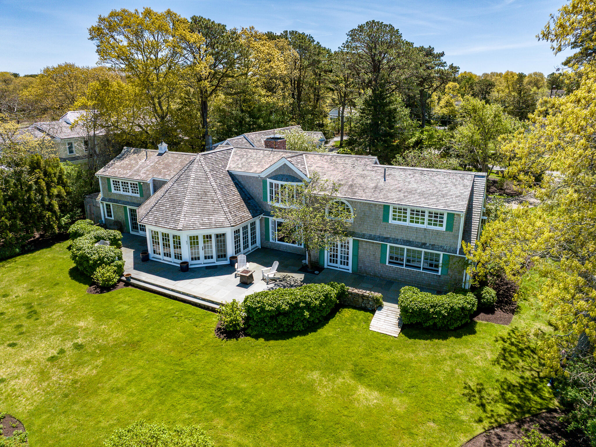46 Great Bay Road Osterville, MA 02655 - Photo 46 of 54 an aerial view of a house having yard patio and deck