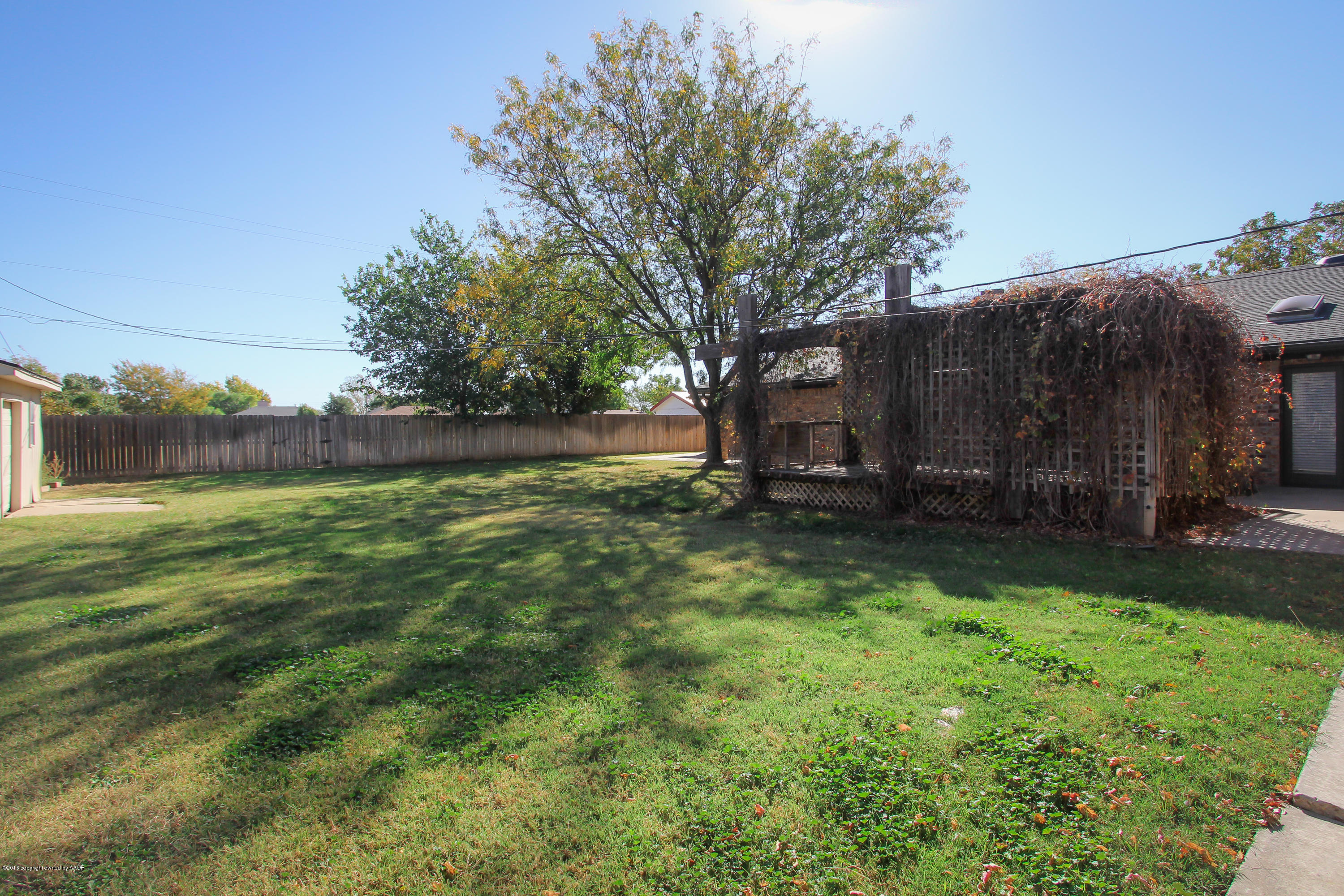 7915 Santa Fe Trail Amarillo, TX 79110 - Photo 54 of 57 a view of backyard with tree