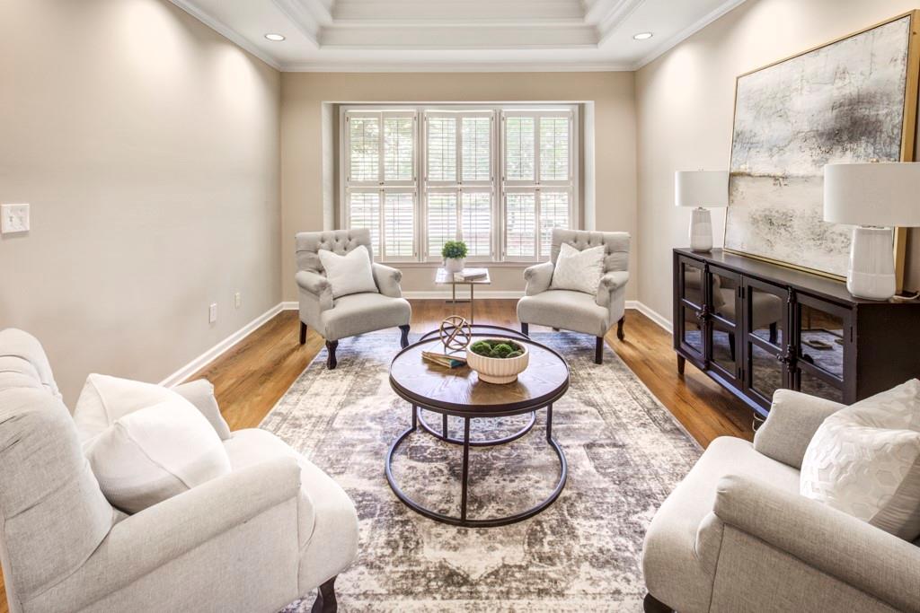 2059 Howell Mill Road Northwest Atlanta, GA 30318 - Photo 4 of 28 a living room with furniture and a large window
