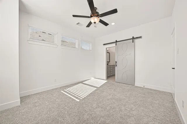 a view of an empty room