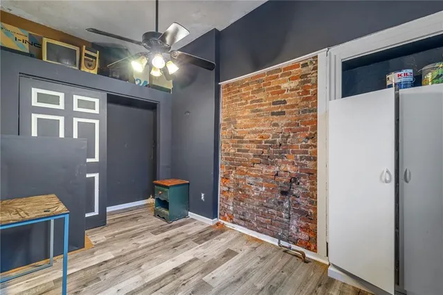 a view of storage and utility room