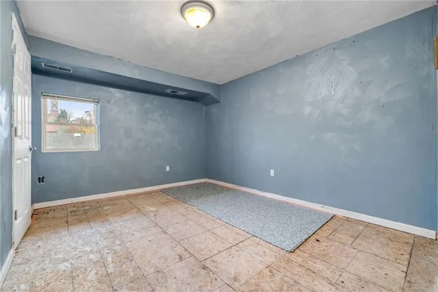 a view of an empty room