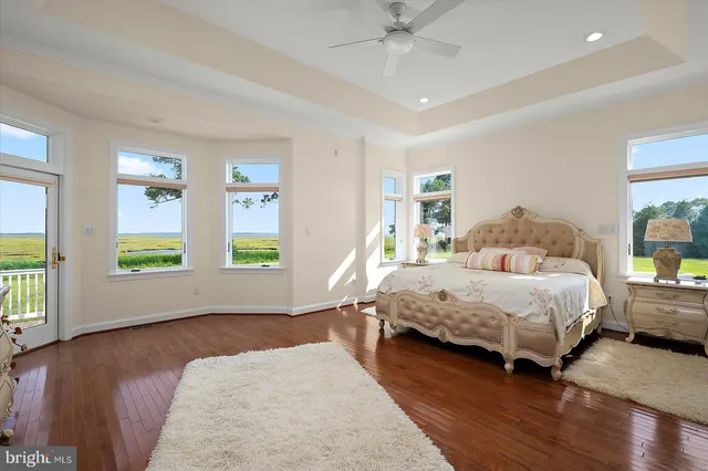 a view of a swimming pool and an outdoor space