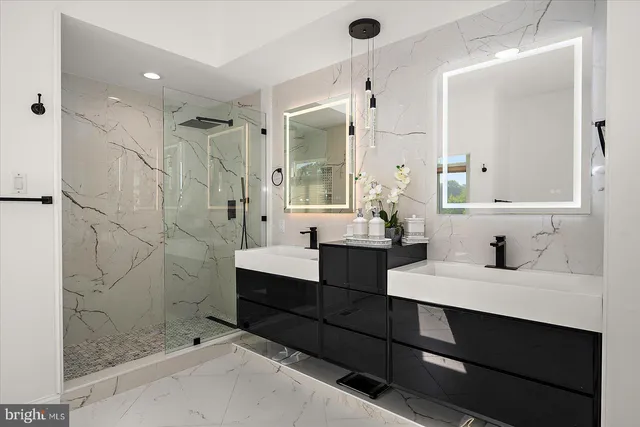 a view of an outdoor space with mountain view