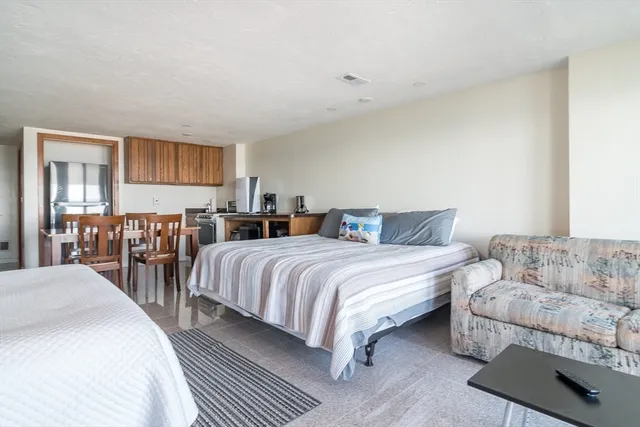 a view of a lake with outdoor space