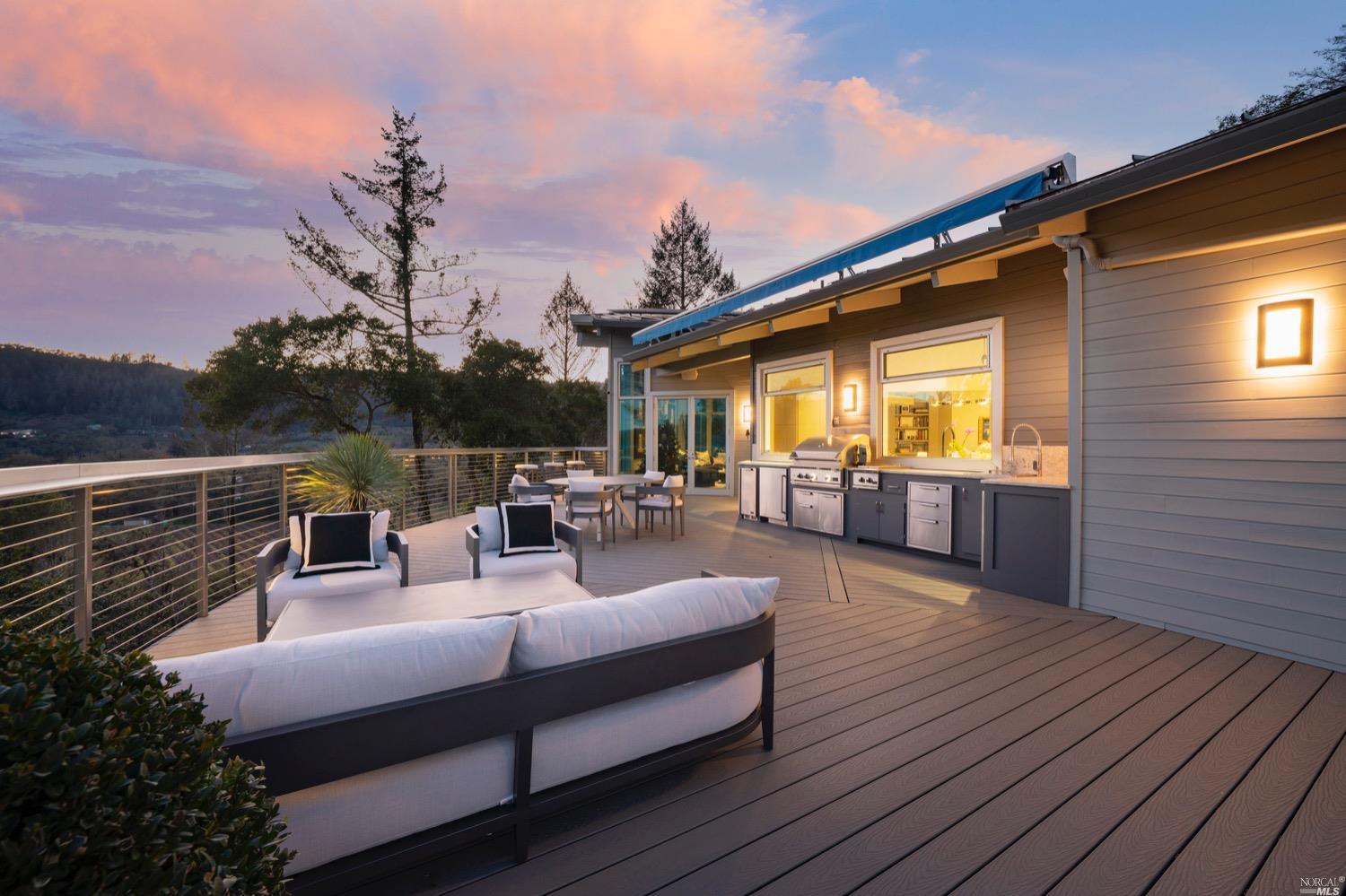 9 Bournemouth Road St. Helena, CA 94574 - Photo 37 of 40 a outdoor view with a sitting space