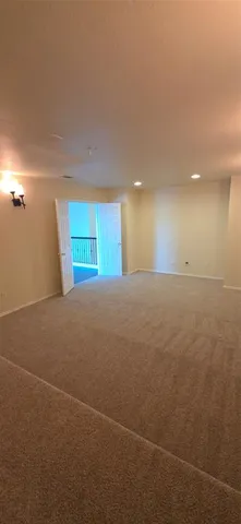 a view of a room with an empty space