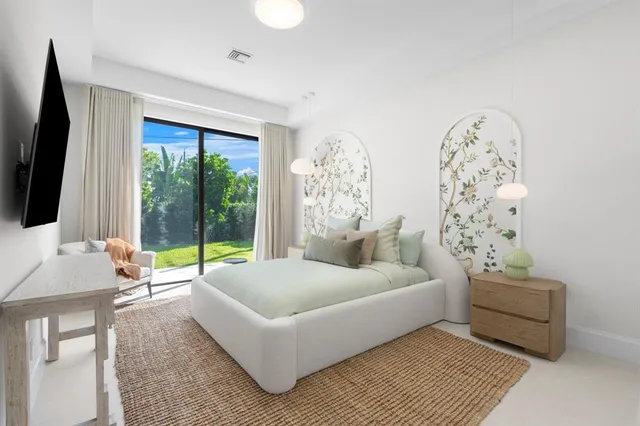 a view of a patio with swimming pool table and chairs