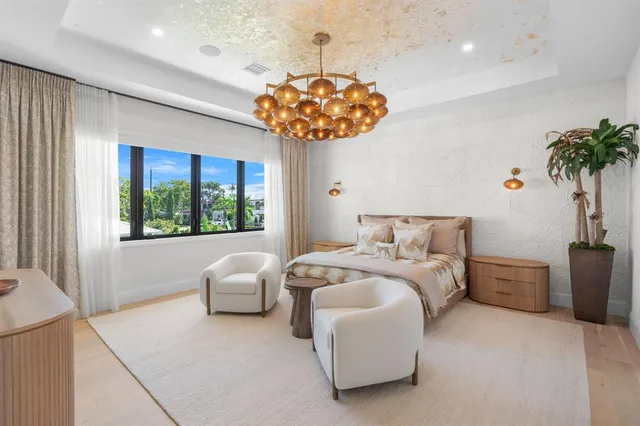 a view of a backyard with a garden