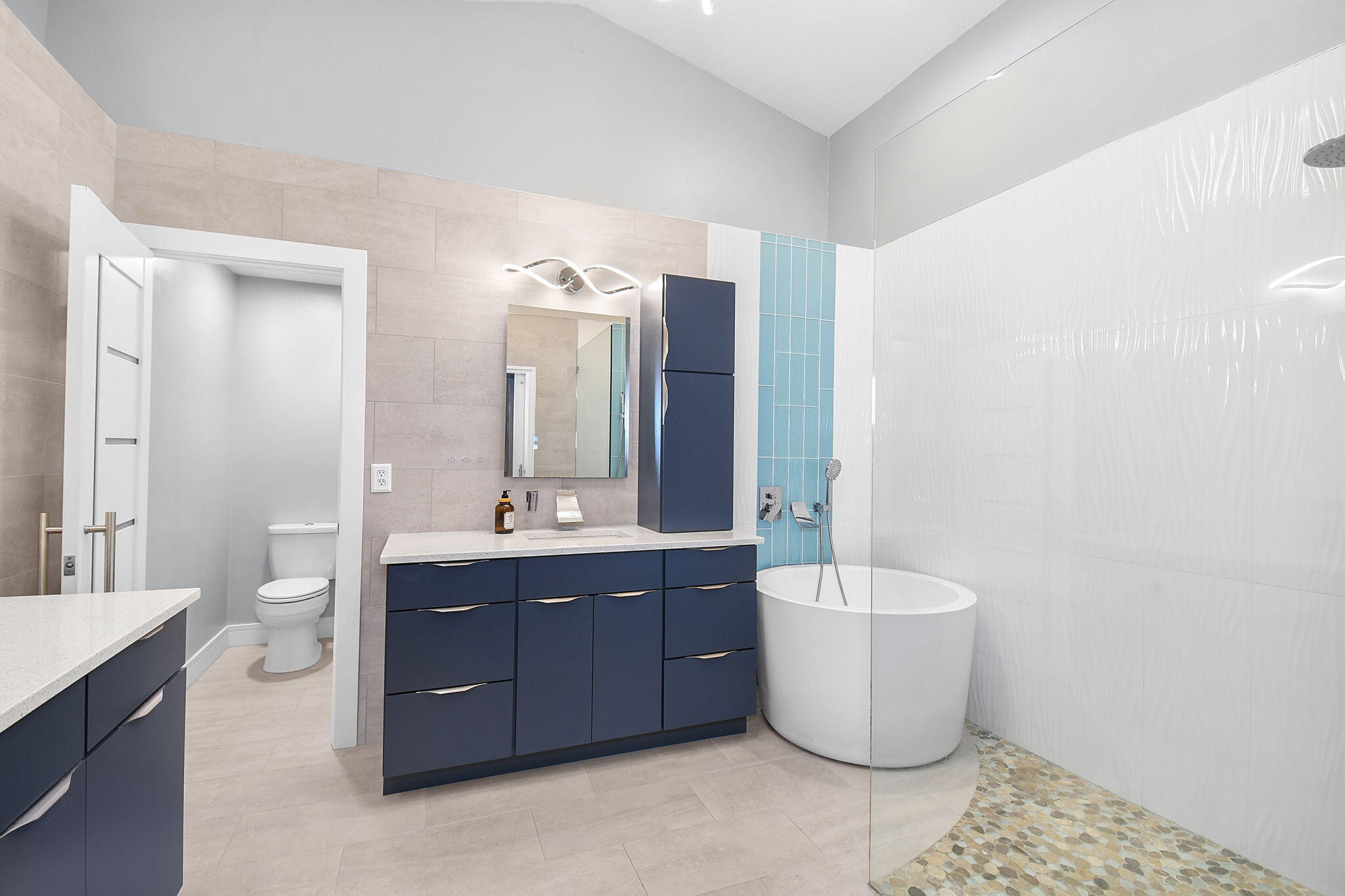 1959 Northwest Marsh Rabbit Lane Jensen Beach, FL 34957 - Photo 28 of 46 Primary Bathroom with 2 Vanities