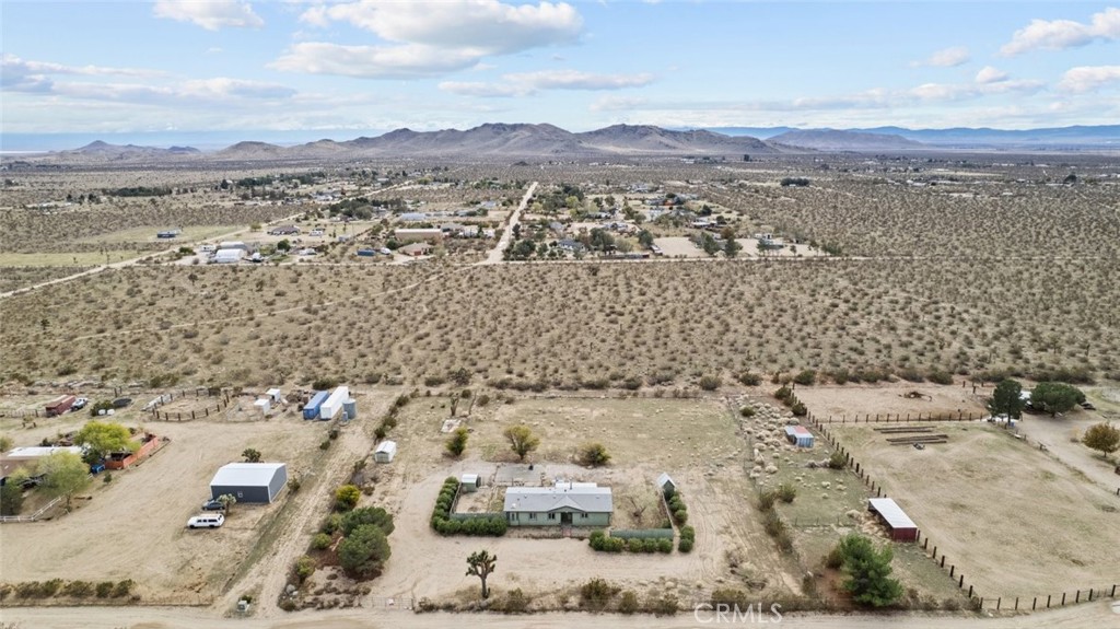 6142 Rare Rabbit Avenue Mojave, CA 93501 - Photo 9 of 50 an aerial view of residential house and sandy dunes