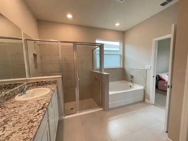 a bathroom with a shower curtain
