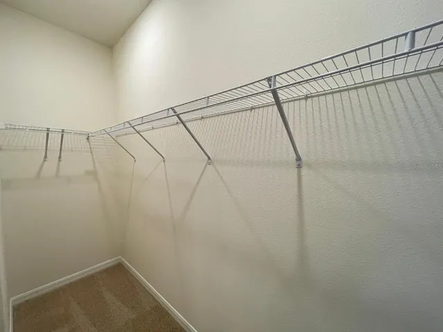 an empty room with closet