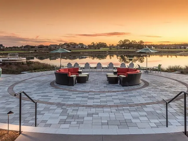 a room with furniture