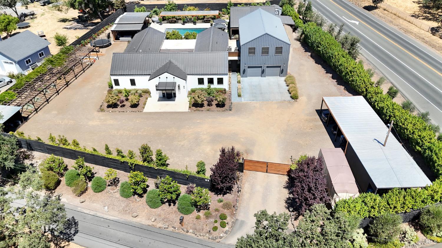 85 Trinity Road Glen Ellen, CA 95442 - Photo 61 of 62 an aerial view of residential houses with outdoor space