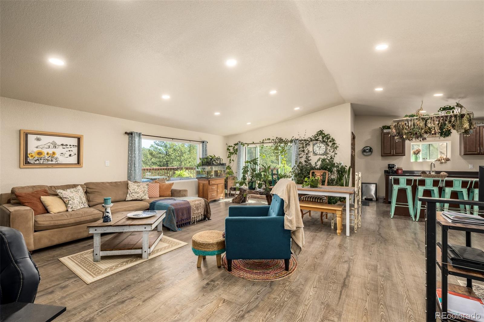 752 Impala Trail Bailey, CO 80421 - Photo 5 of 50 a living room with furniture and a large window