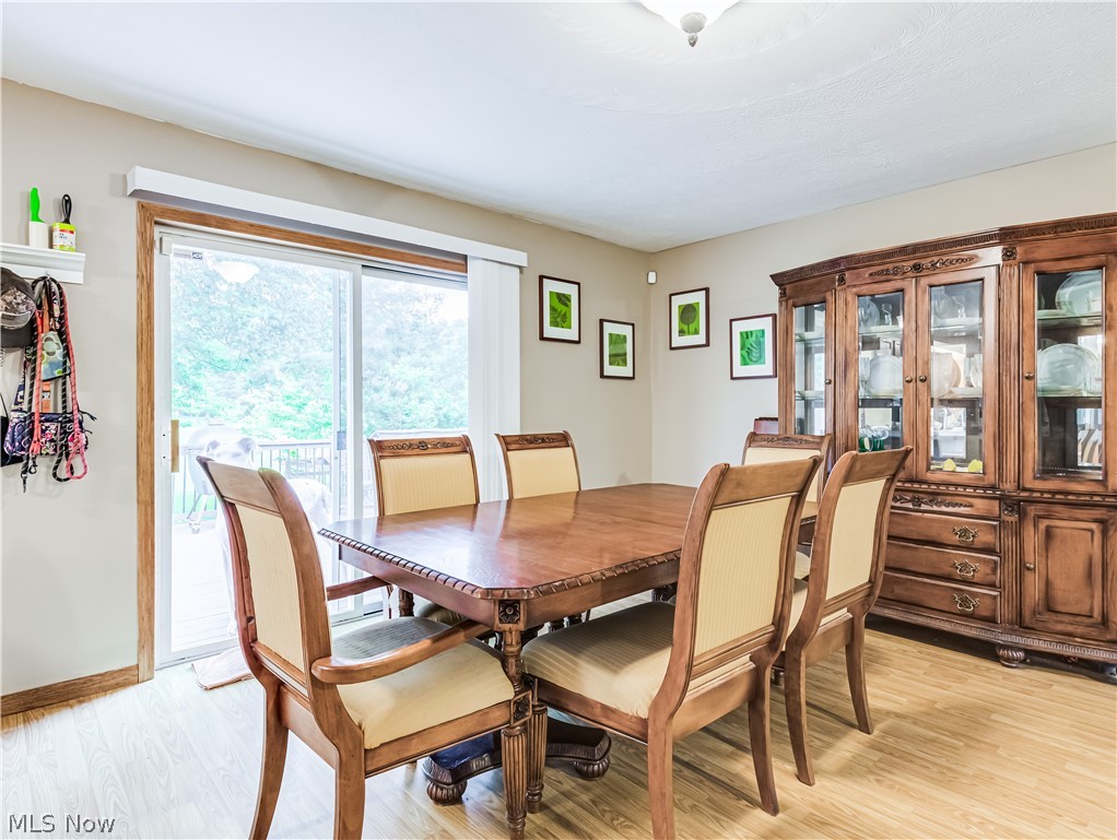 2700 Old Forge Road Kent, OH 44240 - Photo 9 of 34 Dining space with light hardwood / wood-style flooring