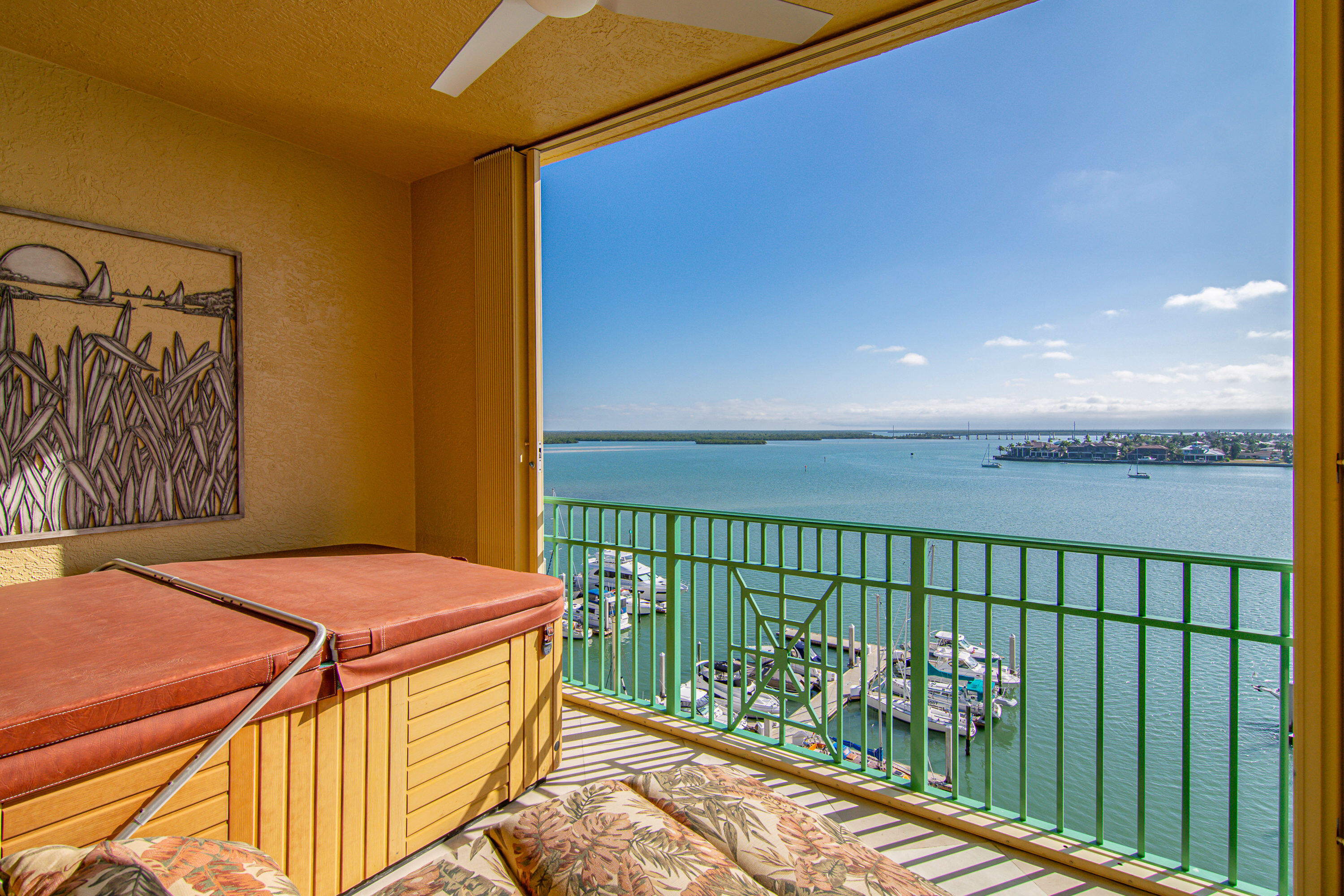 1069 Bald Eagle Drive, Unit S803 Marco Island, FL 34145 - Photo 28 of 41 a view of balcony with wooden floor