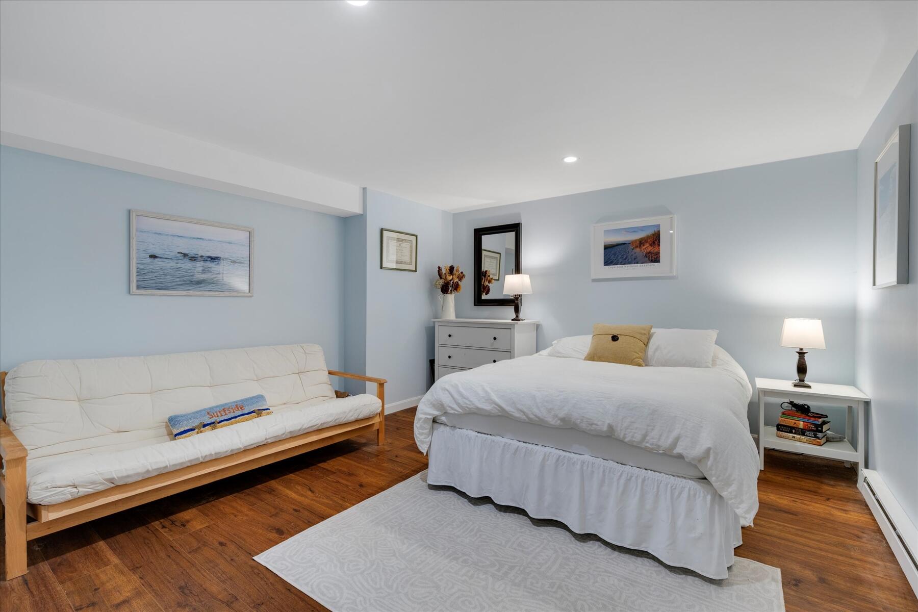 72 Dory Lane Eastham, MA 02642 - Photo 30 of 57 a bedroom with a bed and a couch