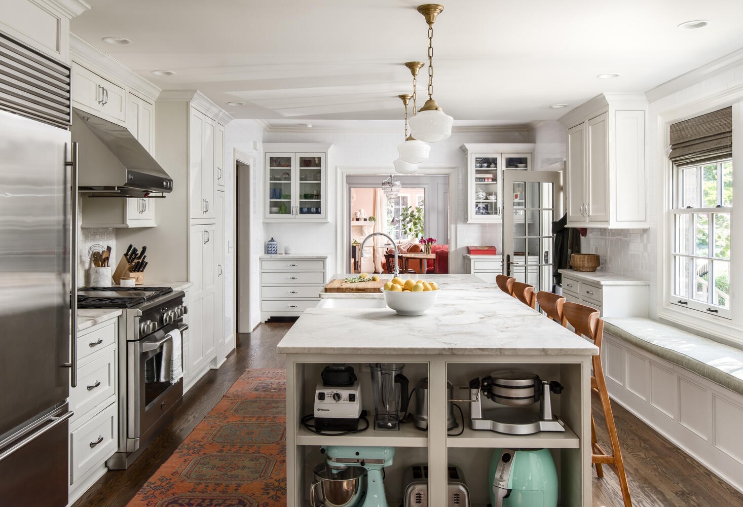 3904 Valley Road Nashville, TN 37205 - Photo 16 of 67 a kitchen with stainless steel appliances granite countertop a stove and white cabinets