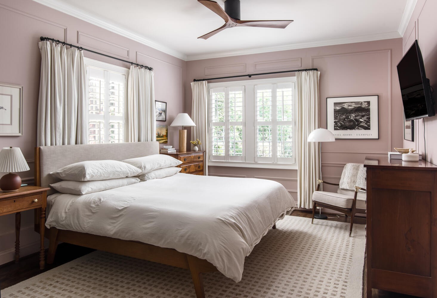 3904 Valley Road Nashville, TN 37205 - Photo 27 of 67 a bedroom with a bed and a flat screen tv