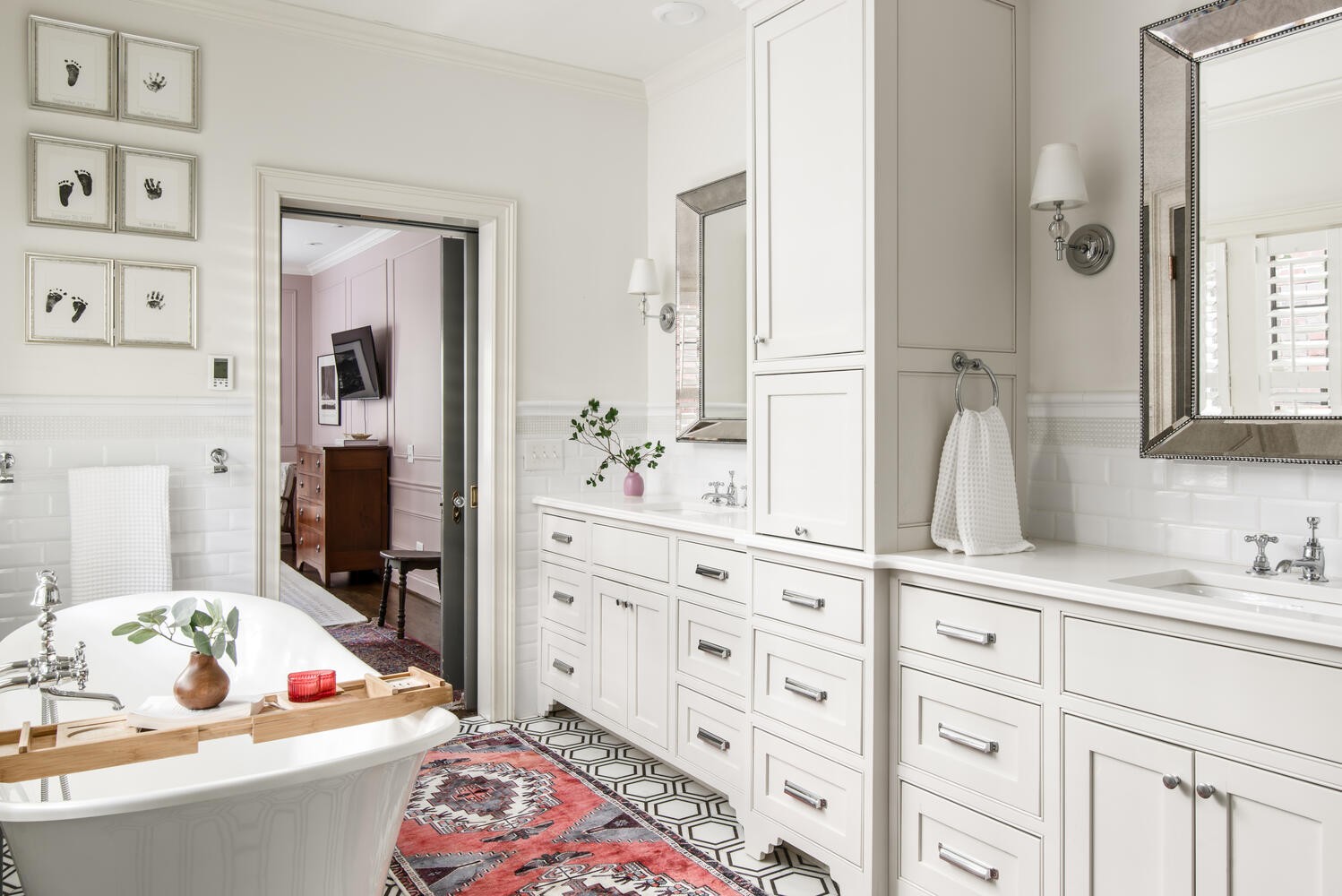 3904 Valley Road Nashville, TN 37205 - Photo 30 of 67 a bathroom with a sink double vanity and a mirror