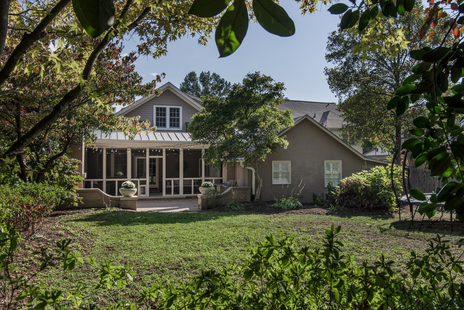 3904 Valley Road Nashville, TN 37205 - Photo 53 of 67 front view of house with a yard and potted plants