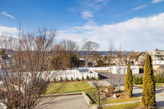 a view of an outdoor space and swimming pool