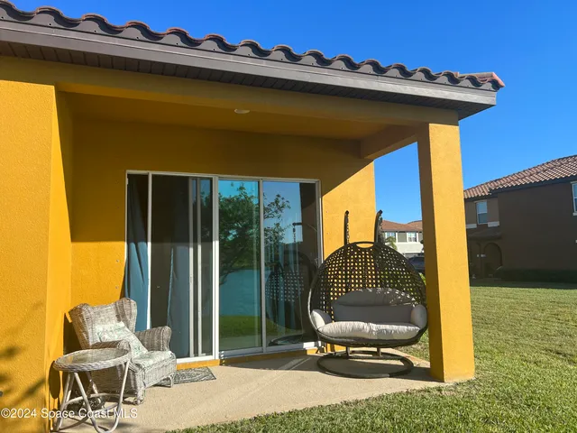 a view of outdoor seating space