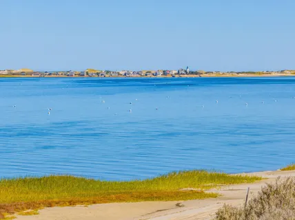 a view of an ocean beach