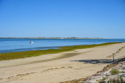 a view of an ocean from a building