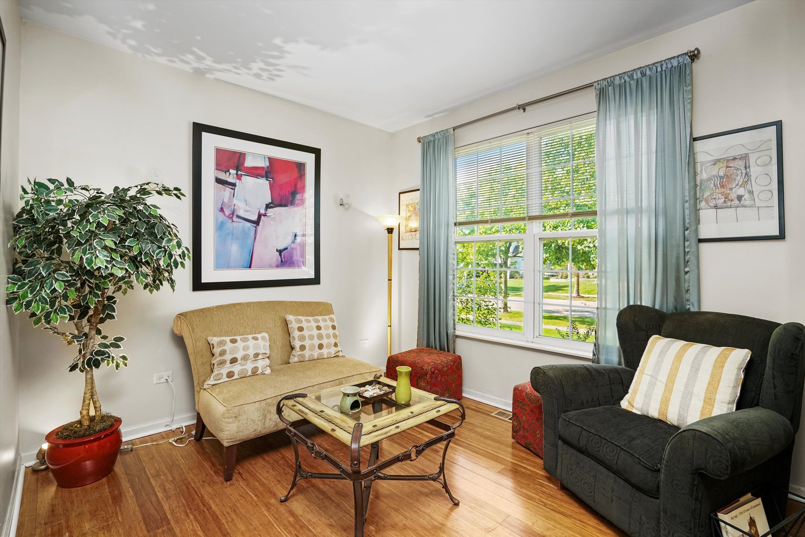 351 Claridge Circle Bolingbrook, IL 60440 - Photo 7 of 32 a living room with furniture and a large window