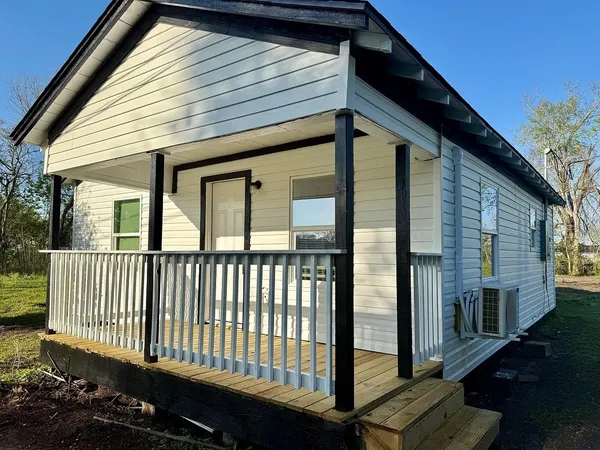 a front view of a house