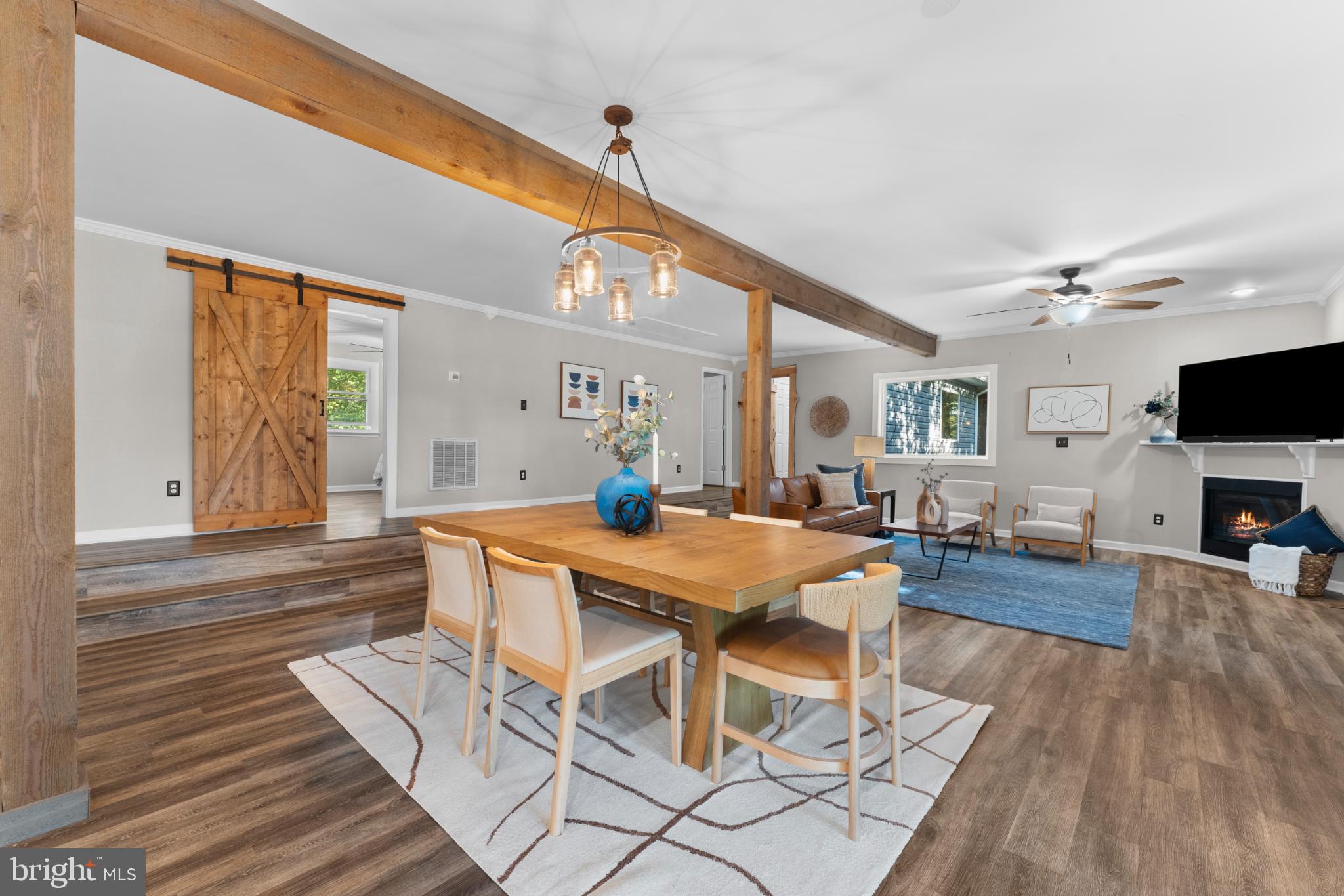 8572 Monumental Mills Road Rixeyville, VA 22737 - Photo 15 of 70 Inviting open space with rustic charm.
