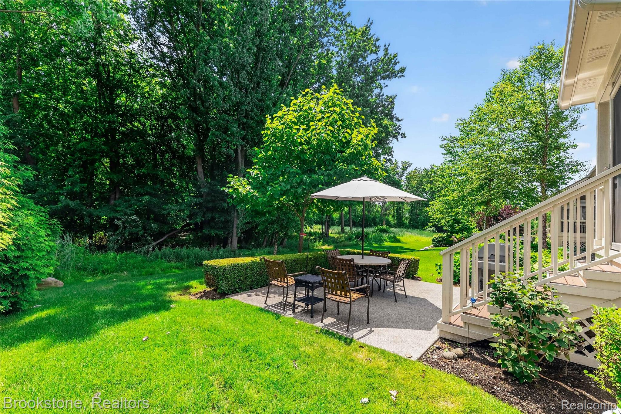 2167 Sanctuary Court Rochester, MI 48309 - Photo 30 of 68 Expansive patio area featuring a concrete surface and a privacy hedge