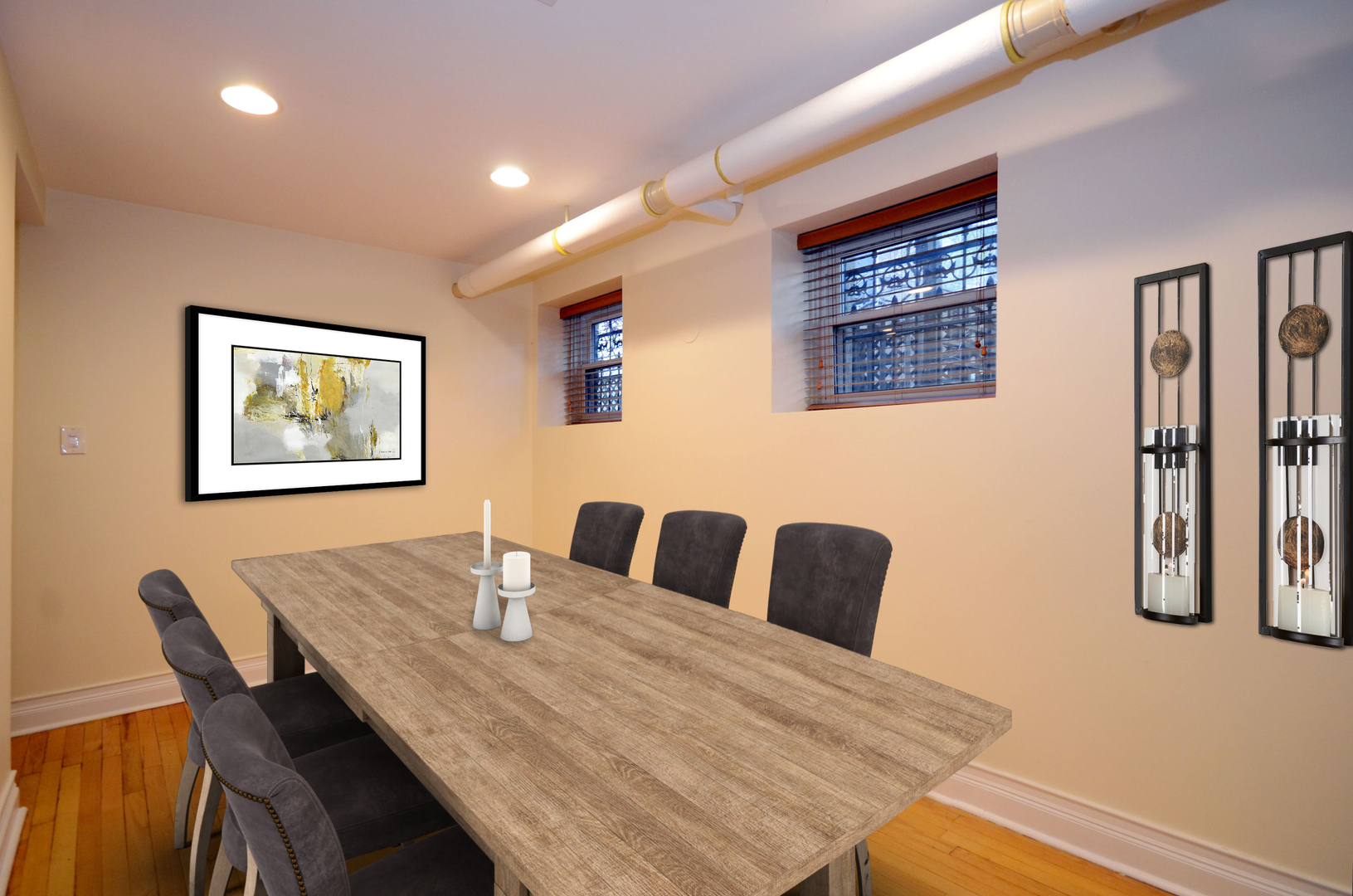 622 West Briar Place, Unit G Chicago, IL 60657 - Photo 5 of 16 a dining room with furniture and wooden floor