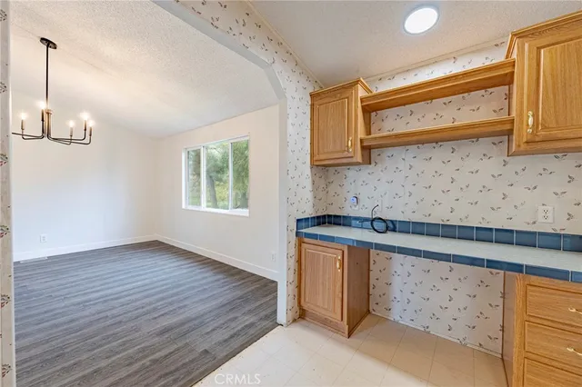 a view of a street with a house