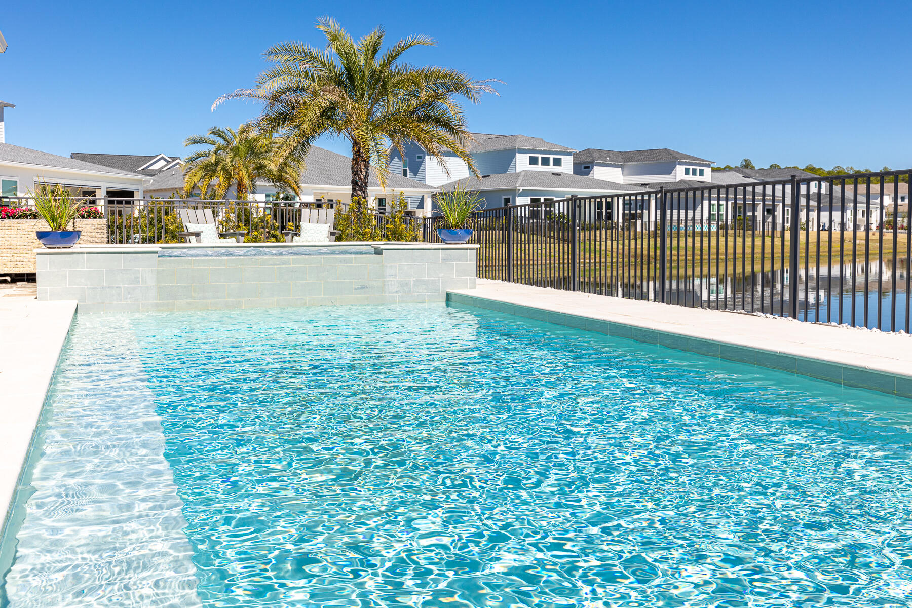 80 River Rise Way Inlet Beach Inlet Beach, FL 32461 - Photo 19 of 46 a view of swimming pool with outdoor seating and city view