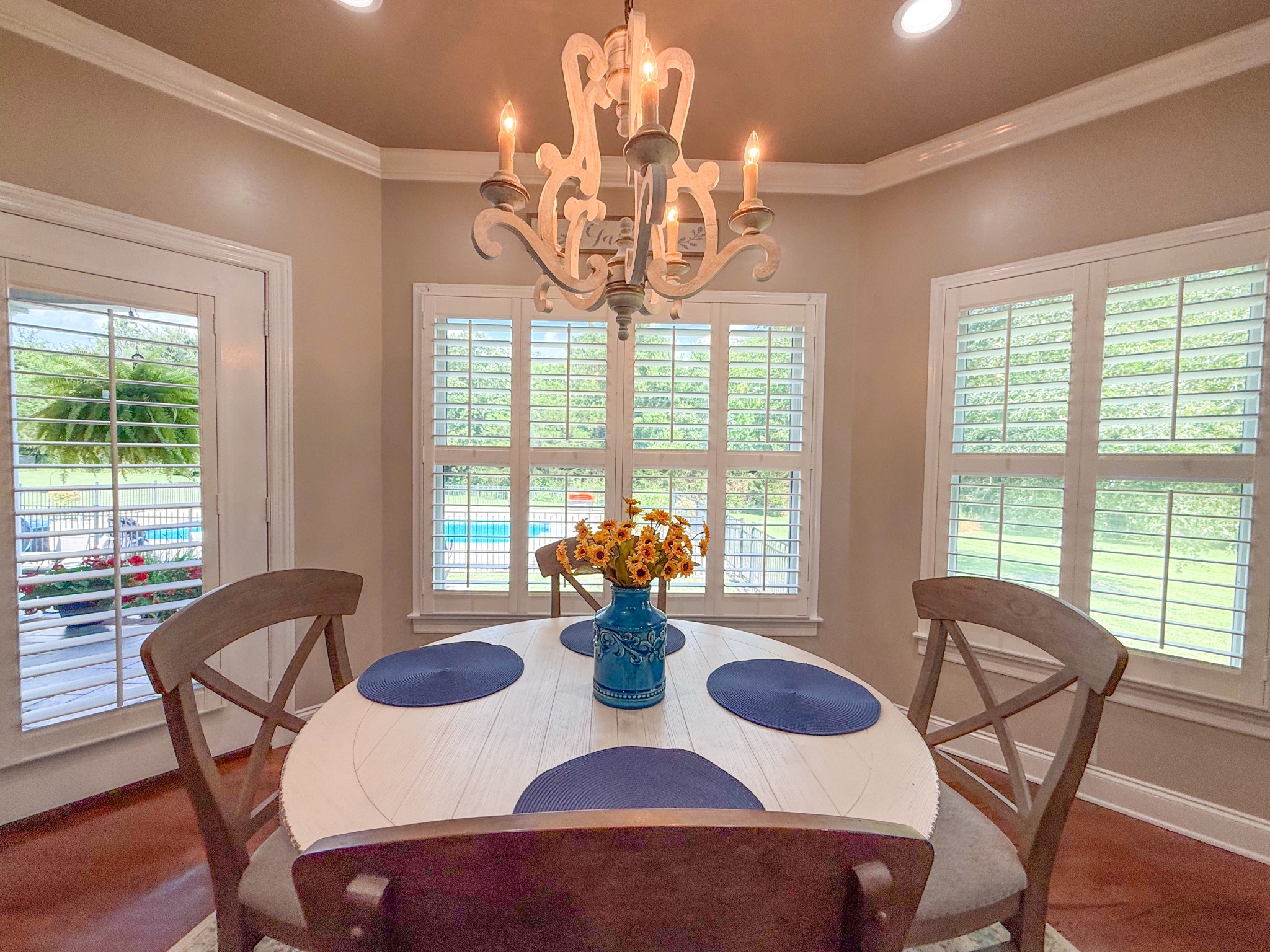 275 Crescentview Road Pulaski, TN 38478 - Photo 11 of 62 a view of a dining room with furniture wooden floor and chandelier