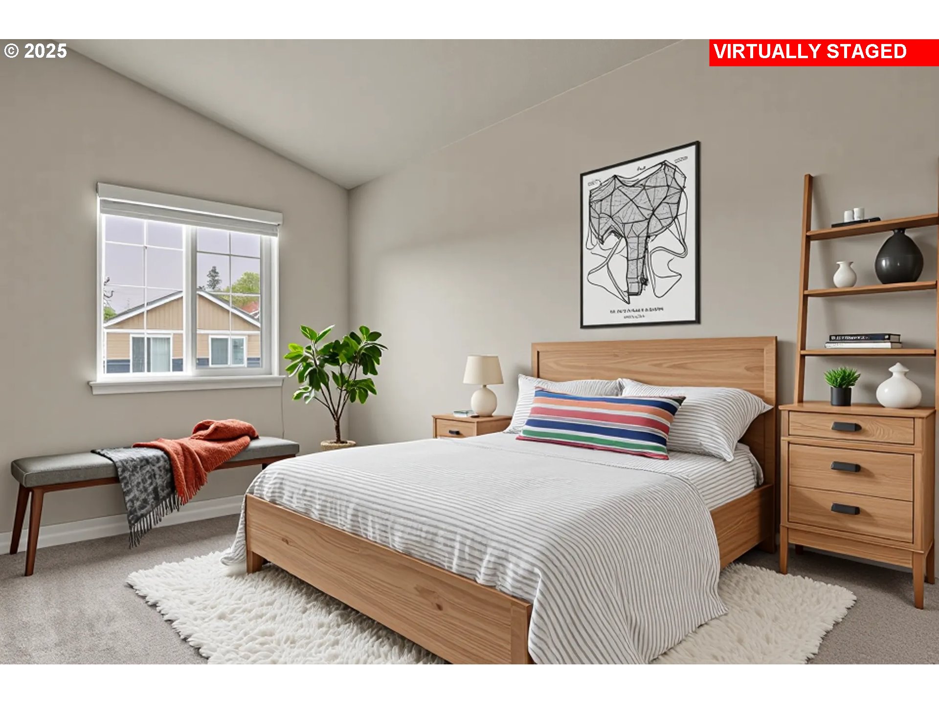 18370 Southwest Anna Mae Lane Beaverton, OR 97003 - Photo 18 of 29 a bedroom with a bed a dresser and a window