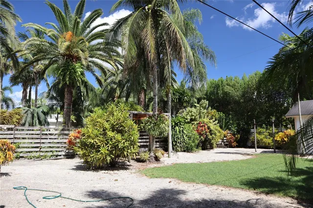 a view of a palm trees in front of a house